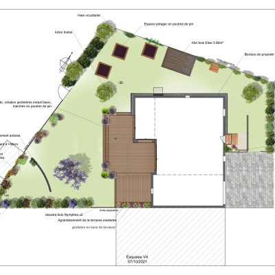 De l’esquisse à la réalisation • Conception et création de jardin à Nantes